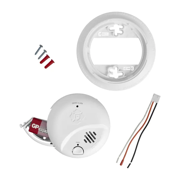 BRK First Alert SMI100-AC Hardwired Smoke Alarm with Battery Backup