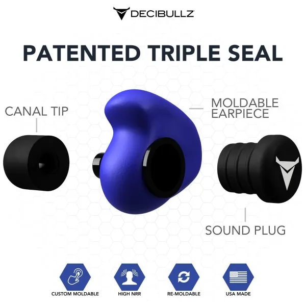 Decibullz Earplugs | Blue