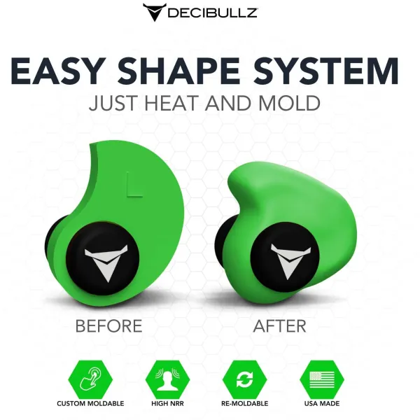 Decibullz Earplugs | Green