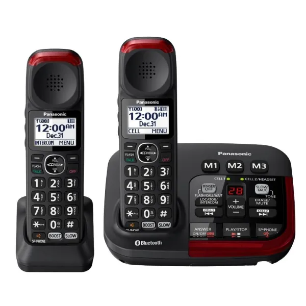 Panasonic Link2Cell KX-TGM430B Amplified Bluetooth Phone with (1) extra handset