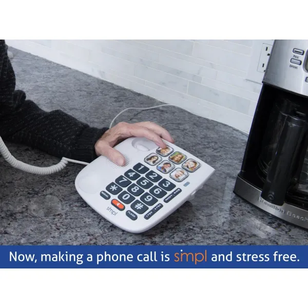 SiMPL Amplified + Hands-Free Dialing Photo Phone