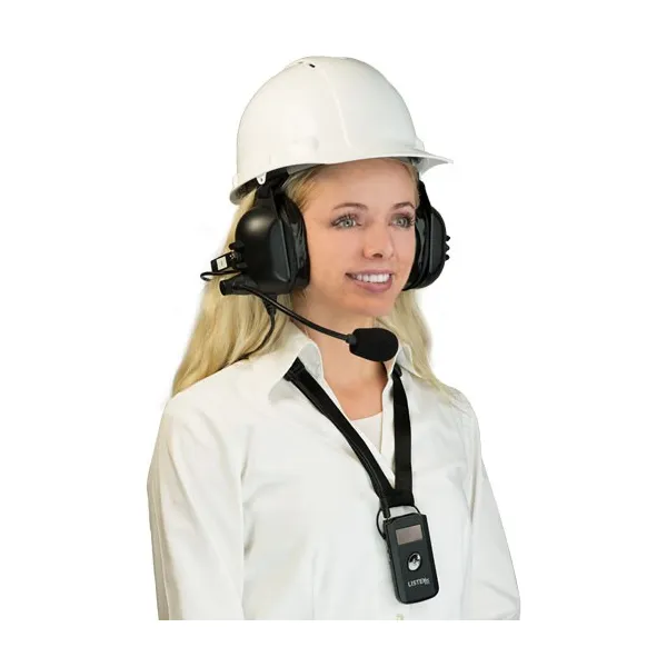 ListenTALK LT-LA-455 Over-the-Head Dual Industrial Headset 5 with Boom Microphone