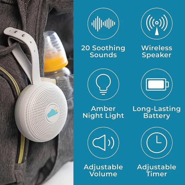 Yogasleep Hushh+ Travel Sound Machine with Wireless Speaker and Night Light
