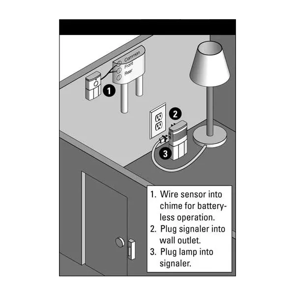 Sonic Alert Traditional System DB100 Doorbell Transmitter with Lamp Flash