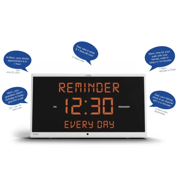 SiMPL Reminder Rosie 2 Talking Reminder Alarm Clock