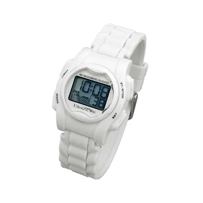 Global VibraLITE MINI Vibrating Watch with White Silicone Band